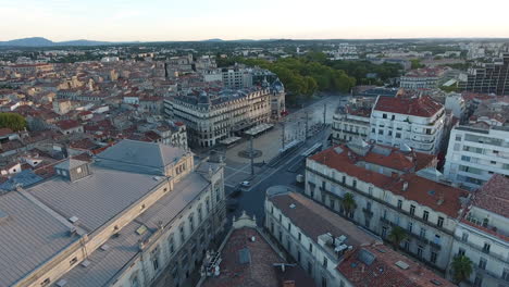 Flying-around-place-de-la-comedie-montpellier-drone-aerial-view